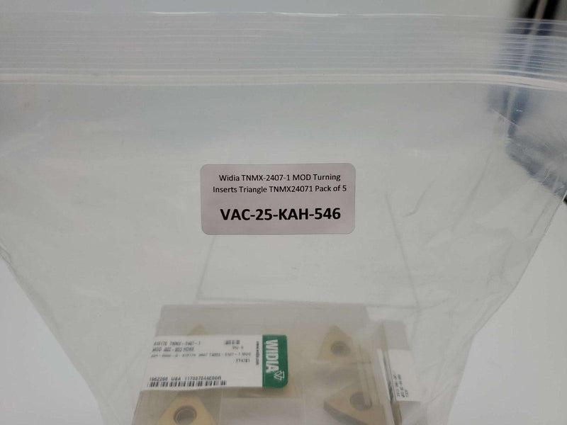 Widia TNMX-2407-1 MOD Turning Inserts Triangle TNMX24071 Pack of 5 6