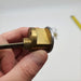 Falcon Rim Cylinder Lock 4-1/2" Length Satin Chrome No 951 E Keyway USA Made 4