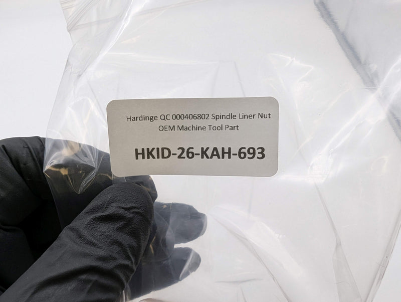 Hardinge QC 000406802 Spindle Liner Nut OEM Machine Tool Part