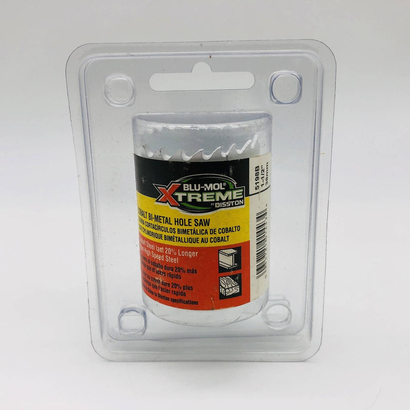 Blu Mol Xtreme 5198B Hole Saw 1-1/2" / 38mm Cobalt Steel Bi-Metal Cats Eye Open 4