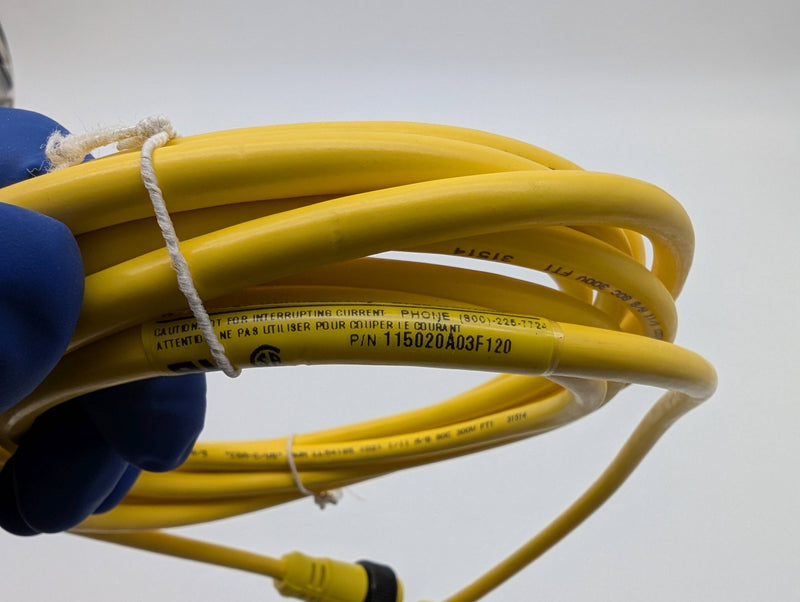 Woodhead 115020A03F120 Quick Connect Sensor Cable 5 Pin Male Female 12 Feet 4