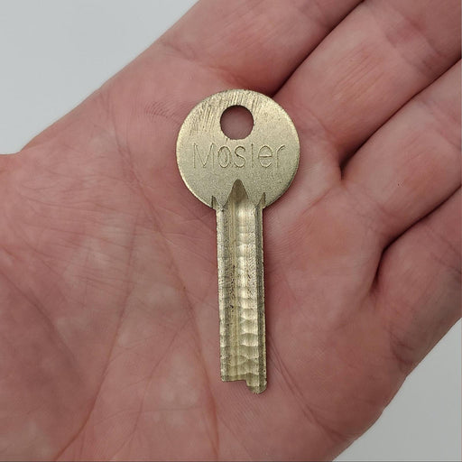 Mosler 73736 Safe Deposit Lock Key Blank 0.09" T x 0.36" W x 2.3" L Right Bit 1