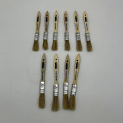 10pk Osborn 70150 Varnish Paint Brush Bristle Wood 1/2 BS X 1/4” Th X 1-3/4” Trm 3