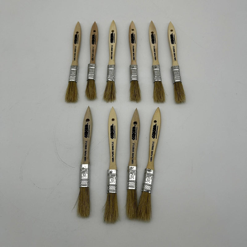 10pk Osborn 70150 Varnish Paint Brush Bristle Wood 1/2 BS X 1/4” Th X 1-3/4” Trm 3