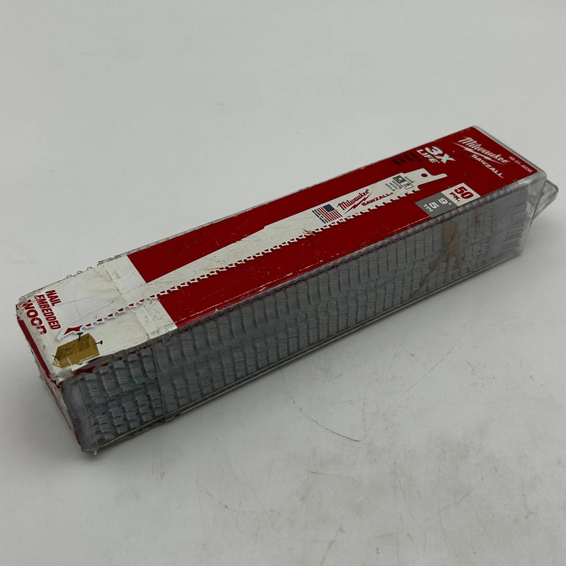 Milwaukee 48-01-6036 Super Sawzall Blades 5 TPI 9" Reciprocating Saw 50pk