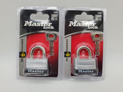 Master Lock 22D Padlocks Warded 5/8" L Shackle 1-1/2" Body Keyed Diff Pack of 2 1