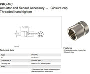 Turck PKG-MC Closure Cap Female M8 Connector Threaded Hand Tighten Picofast 2