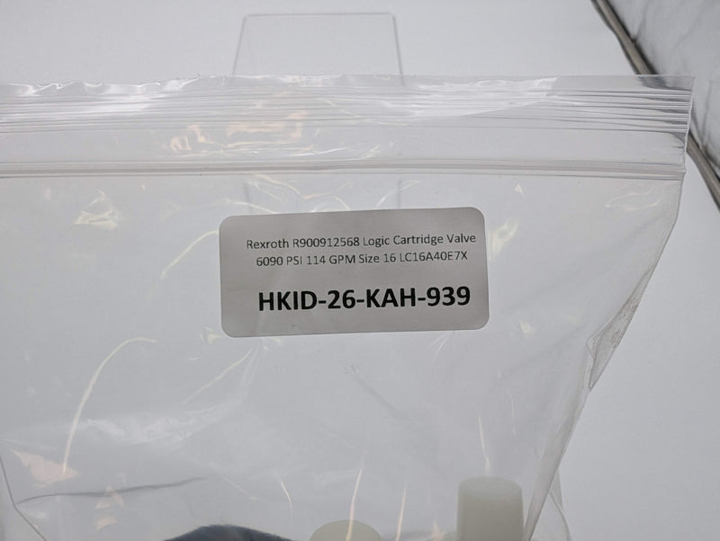 Rexroth R900912568 Logic Cartridge Valve 6090 PSI 114 GPM Size 16 LC16A40E7X