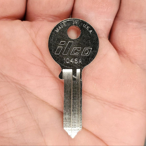 5x Ilco 1046A Padlock Key Blanks American Lock PTKB-2 Equivalent 6 Pin NOS 1