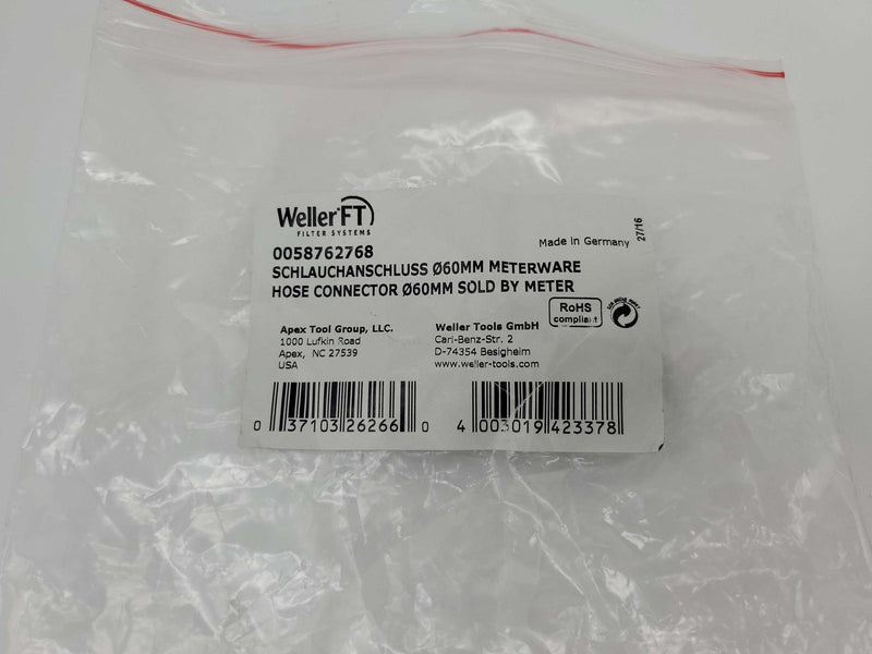 Weller 0058762768 Hose Connector 60mm Black Meterware 4