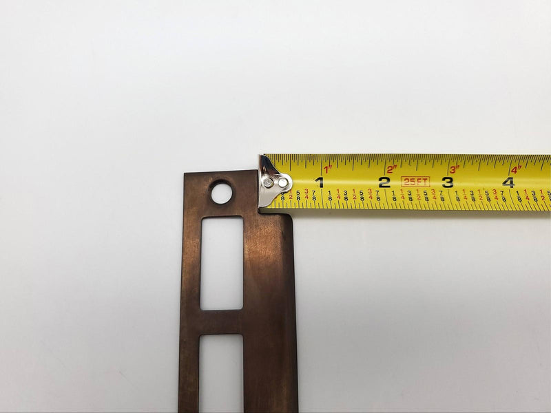 Schlage 10-072 Mortise Strike Oiled Bronze 4-7/8" H x 13/16" Lip L9000 Mortise