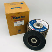 Weiler 51147 Flap Disc 7" Tiger Paw 60Z Grit 5/8-11 Arbor Hole Angled 10pk 1