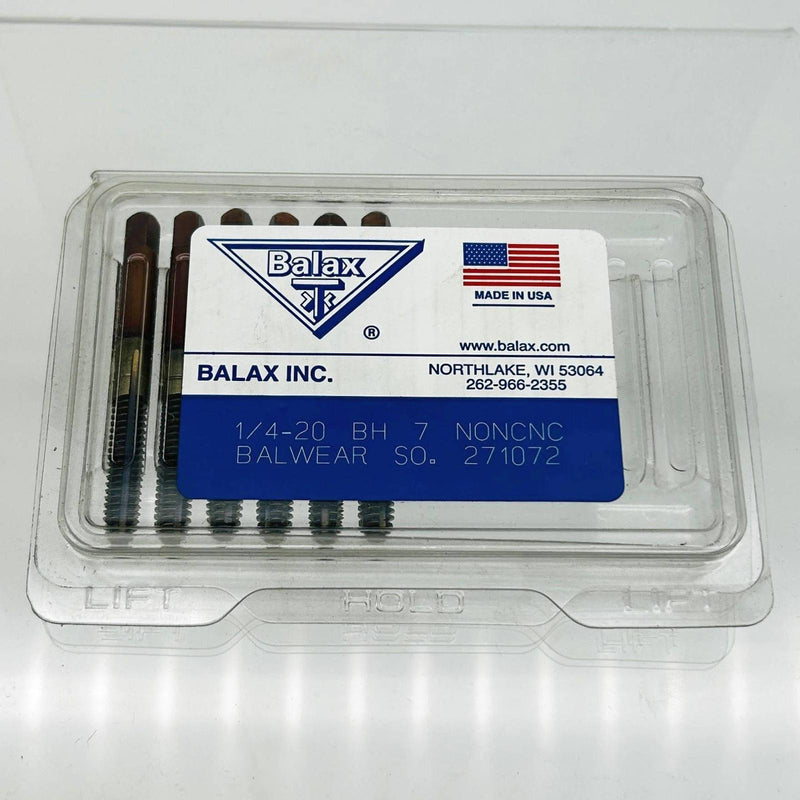 Balax 271072 Roll Tap 1/4-20 BH 7 NONCNC Balwear Thread Forming Pack of 6