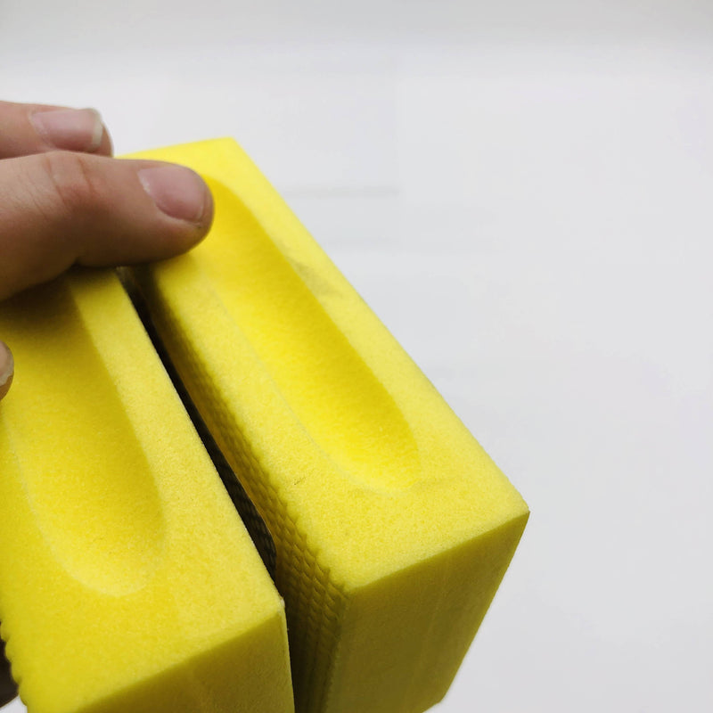 3M 80099 Diamond Hand Lap 2-1/4 x 3-3/4 M40 Mic 6200J Flexible Yellow 2pk 4