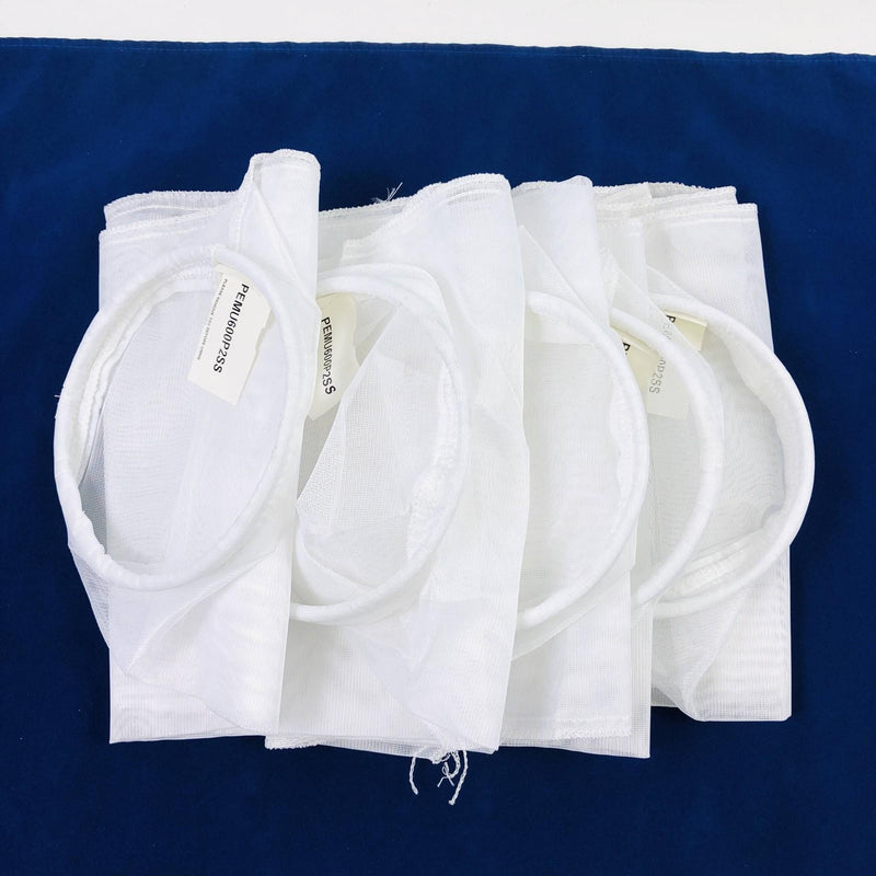 Midwest PEM-600-P2S-SS Filter Sock Bag Mesh 7"x32" 600 Micron Steel Ring 5pk 10