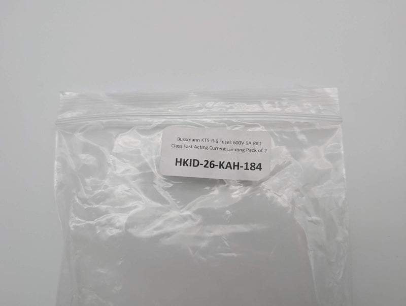 Bussmann KTS-R-6 Fuses 600V 6A RK1 Class Fast Acting Current Limiting Pack of 2 4