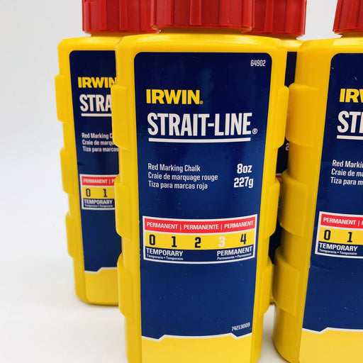 Irwin 64902 Red Marking Chalk Refill 8oz Number 3 Permanency Lot of 5 Bottles 2