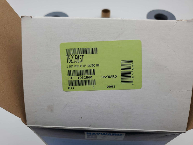 Hayward 1-1/2" Ball Valve CPVC FPM Seals TB250ST 250 PSI 7