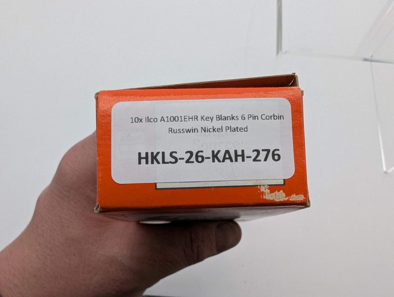 10x Ilco A1001EHR Key Blanks 6 Pin Corbin Russwin Nickel Plated 3