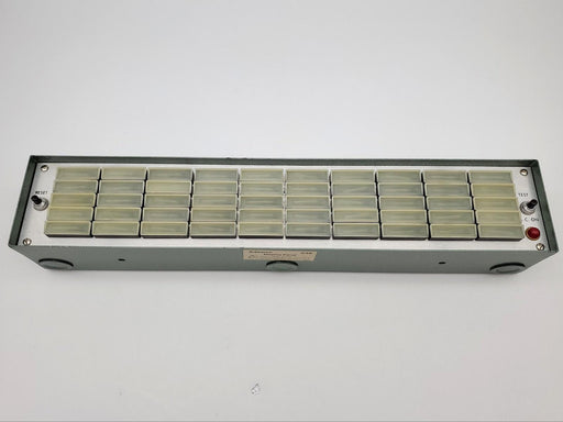Ademco 538 Display Panel for Mini-Modularm 50 Segment 19"L x 3-5/8"H NOS 2