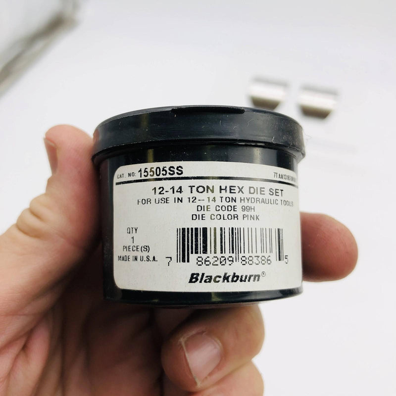 Thomas & Betts 15505SS Blackburn Die Set 99H Pink 12-14 Ton Hydraulic Tools 2