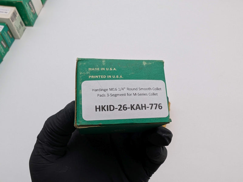 Hardinge M16 1/4" Round Smooth Collet Pads 3-Segment for M-Series Collet