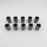 TE Connectivity DTP04-4P Receptacle Connector 4 Pin Grey Wire to Wire Pack of 10 9