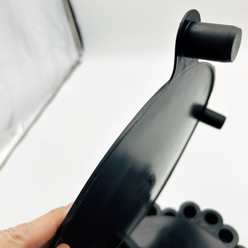 Essentra 3008A Studded Raised Face Flange Protector 8in Black Quickfit Pk of 10 9