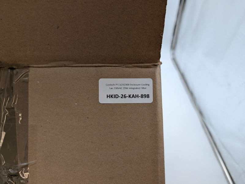 Costech PF15CR230B Enclosure Cooling Fan 230VAC 29W Integrated Filter