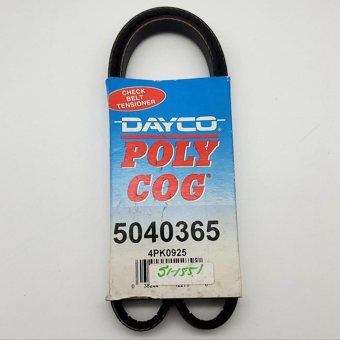 Dayco 5040365 Serpentine Belt 0.54" Width 36.5" Length Poly Cog V-Belt 1