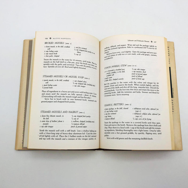 Native Harvests Hardcover Barrie Kavasch 1979 1st Ed/1st Print Botanical Recipes 9