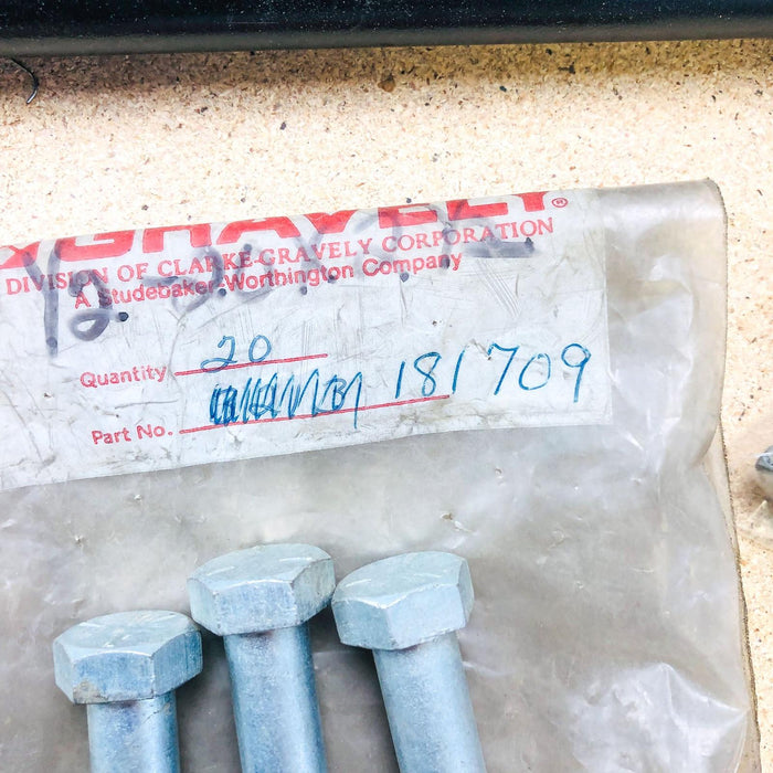 Gravely 181709 Bolt Hex 1/2-20x2.50 OEM NOS Replaced by 21060400 Loose 2