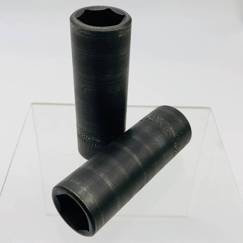 2x Proto 7324H Deep Socket Size 3/4 6pt 1/2 Drive Black Oxide Professional Ser 1