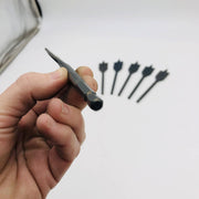 Cle-Line C17113 Power Wood Bore Bit Spade 1-1/8 x 6in Black Oxide 1823 HSS 6pk 6