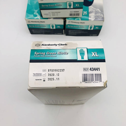 Kimberly-Clark 43441 Green Nitrile Exam Gloves Sz XL Pwd Free 4 Boxes/720 Gloves 2