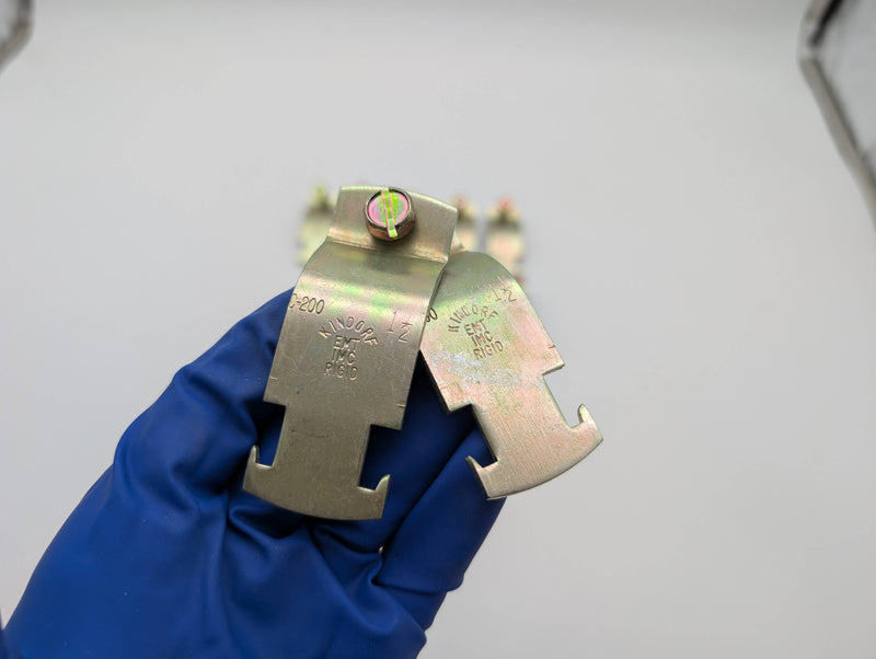 Kindorf 1-1/2" 2 Piece Conduit Clamps Rigid / IMC / EMT C 200 1 1/2 Pack of 10 3