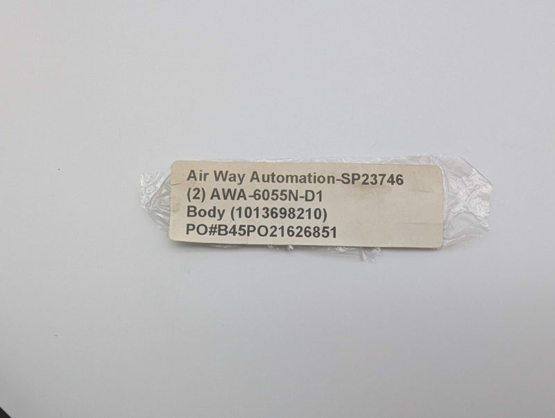 Air Way Automation AWA-6055N-D1 Body for Parts Feeder OEM Replacement Part 7