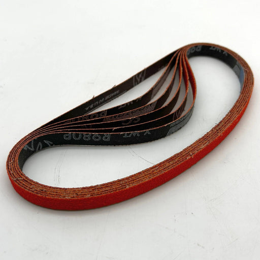 Dynabrade 79148 Sanding Belt 1/2" x 24" Medium 60 Grit Norton SG Ceramic 6pk 1