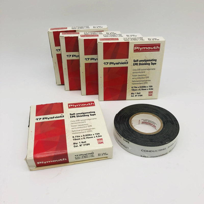 Plymouth 2104 Plyshield Rubber Electrical Tape 15 ft. x 0.75 in Black 5 Rolls 10