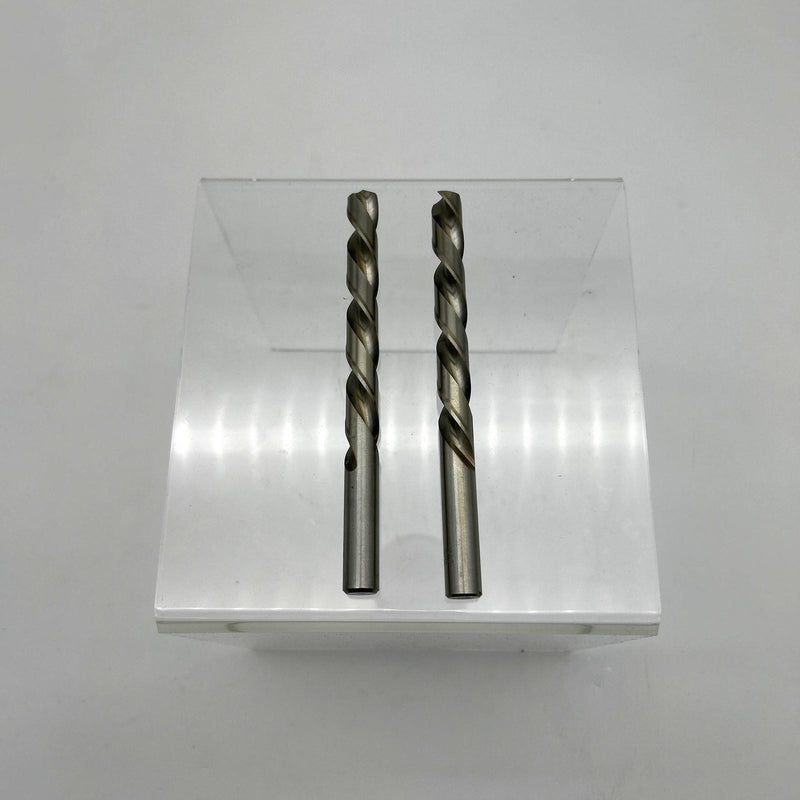 2pk Cle-Line C18428 Jobber Drill Bit 1898L 31/64 Left Hand HSS Bright 2 Flutes 11