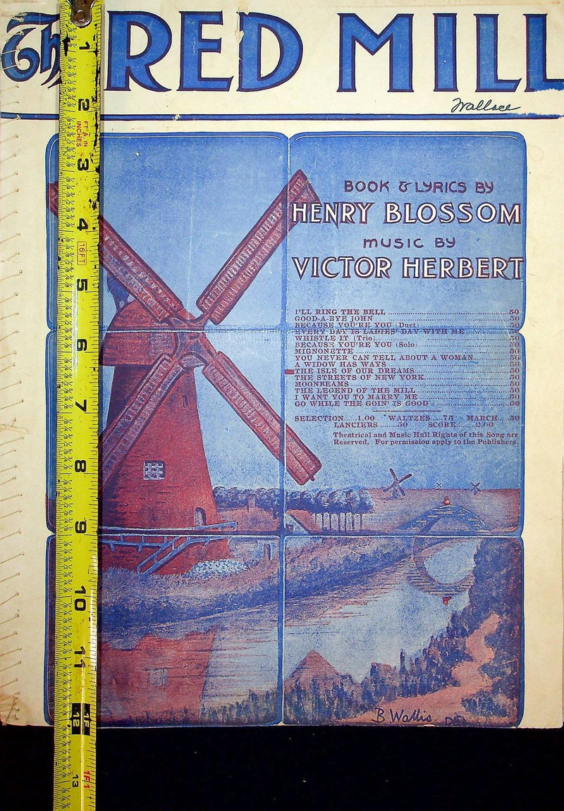 1906 In The Isle Of Our Dreams Sheet Music Victor Herbert Henry Blossom Red Mill 2