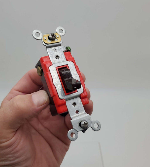 Leviton 1223-2 Toggle Switch 20A 120V 3 Way Quiet Brown Heavy Duty 1