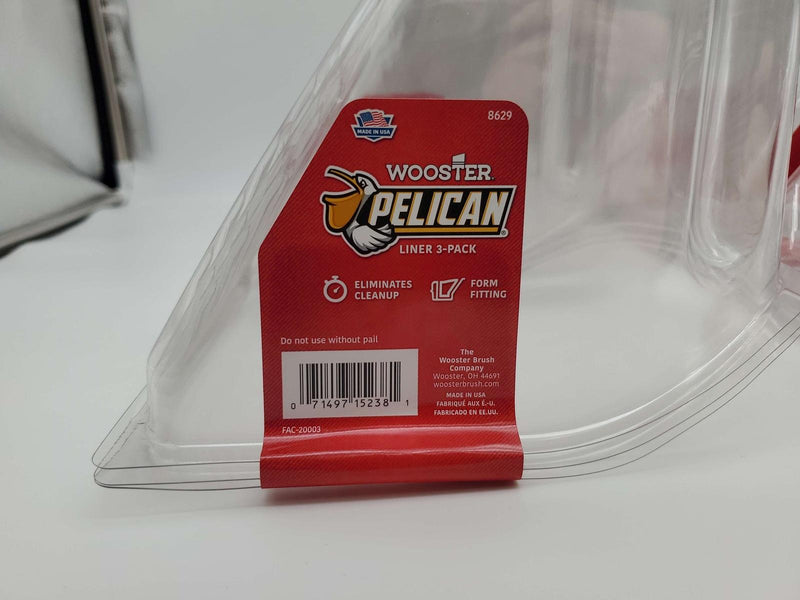 Wooster Pelican Paint Pail Liners 8629 fits 8619 Quart Pail Pack of 18 2