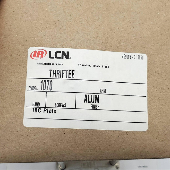 LCN 1070-18 Adapter Plate ALUM Finish 1050 to 1070 Mounting Plate Conversion