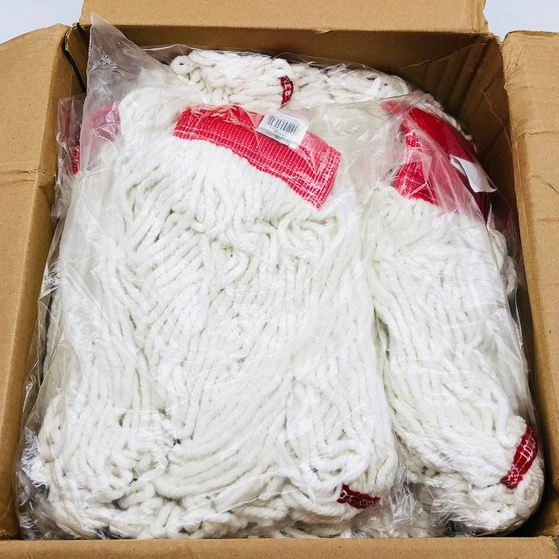 Rubbermaid A25306WH00 Mop Head Large Web Ft Wet Head Shrinkless Cotton 6pk/Case 1