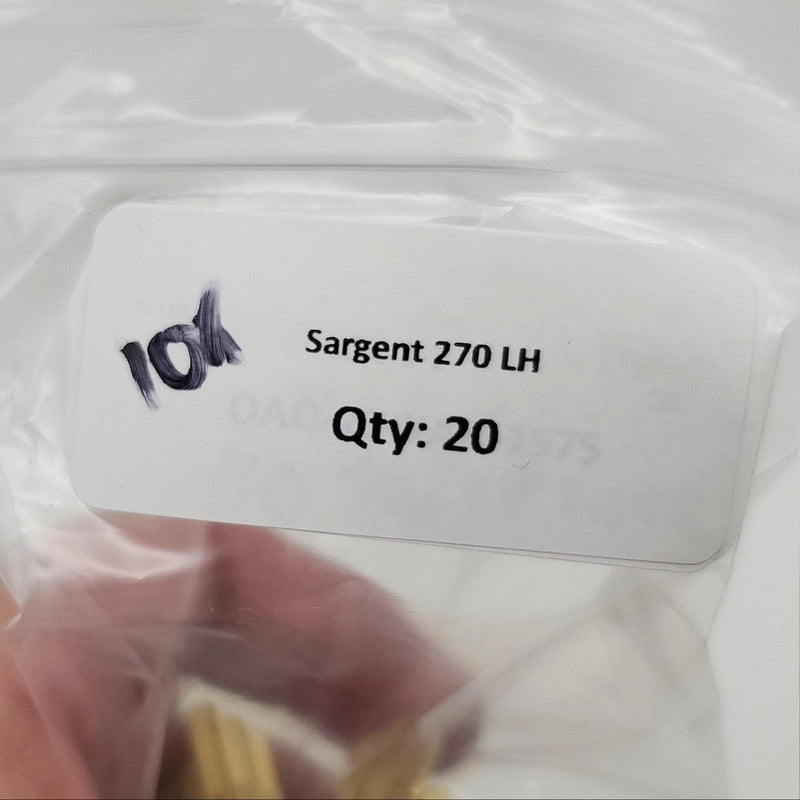 10x Sargent 270 LH Key Blanks LH Keyway Nickel Silver 5 Pin NOS 3