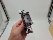 Leviton 1223-2 Toggle Switch 20A 120V 3 Way Quiet Brown Heavy Duty 2