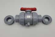 Asahi 1613015 1-1/2" Ball Valve Type 21 CPVC 150 PSI FKM Seals 1