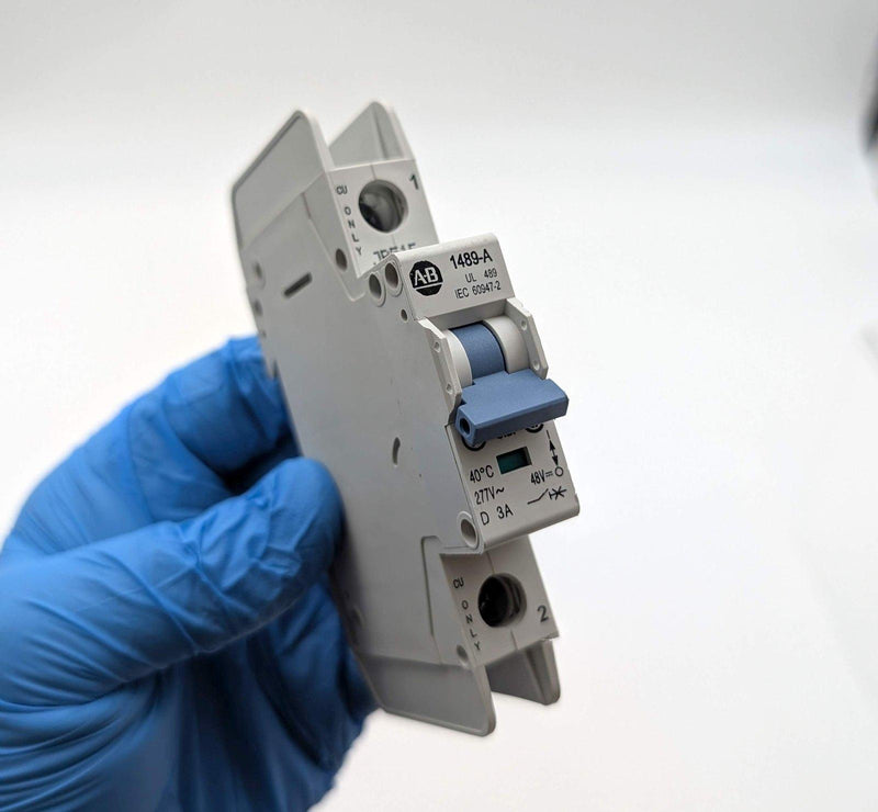 Allen Bradley 1489-A1D030 Circuit Breaker 1 Pole 3A 277V DIN Rail Mount 1