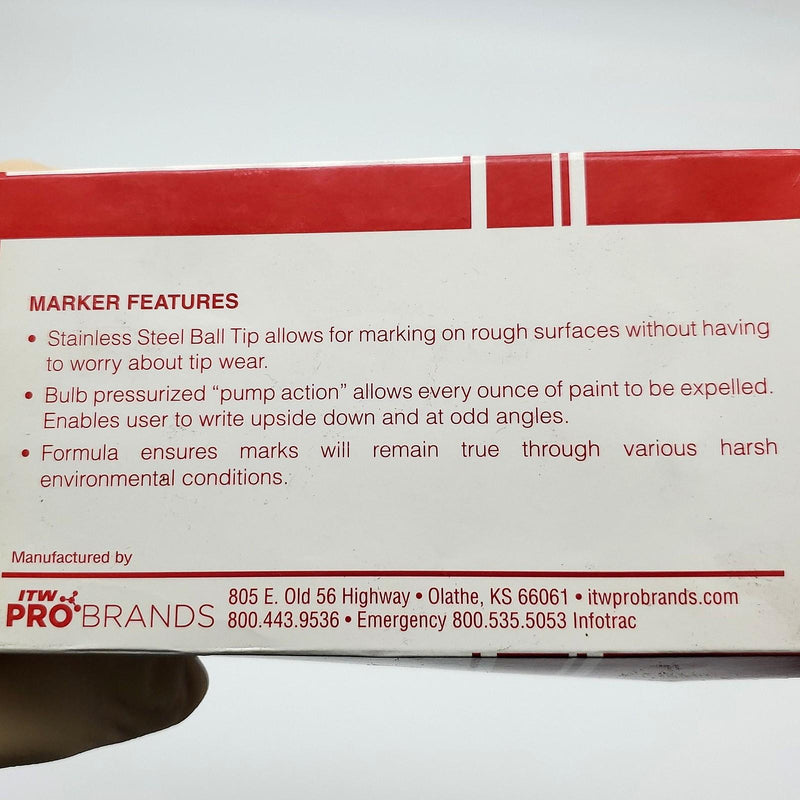 Dykem Paint Marker White Fine Metal Tip Texpen Bulb Pressurized 16080 AMAZON ONLY 5